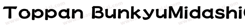 Toppan BunkyuMidashiGoStd EB字体转换